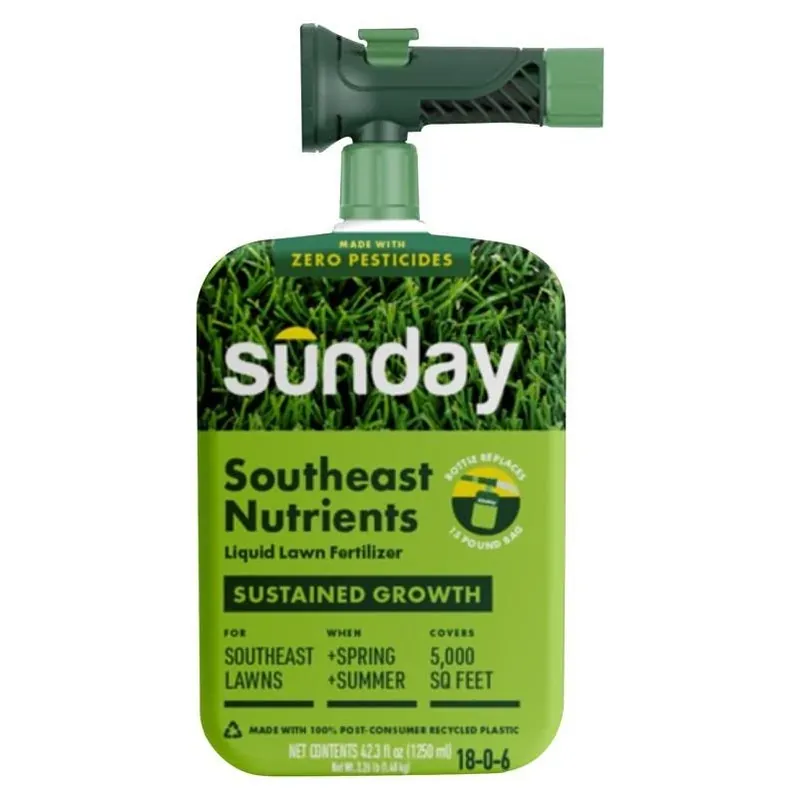 Sunday Multi‑Season All‑Purpose Lawn Fertilizer – 18‑0‑6 NPK, 5,000 sq ft Coverage