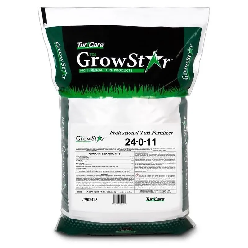 TurfCare GrowStar 24‑0‑11 All‑Purpose Lawn Fertilizer – 12,000 sq ft Coverage
