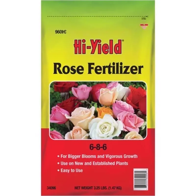 Hi‑Yield 6‑8‑6 Rose Fertilizer – 3.25 lb Premium Dry Plant Food
