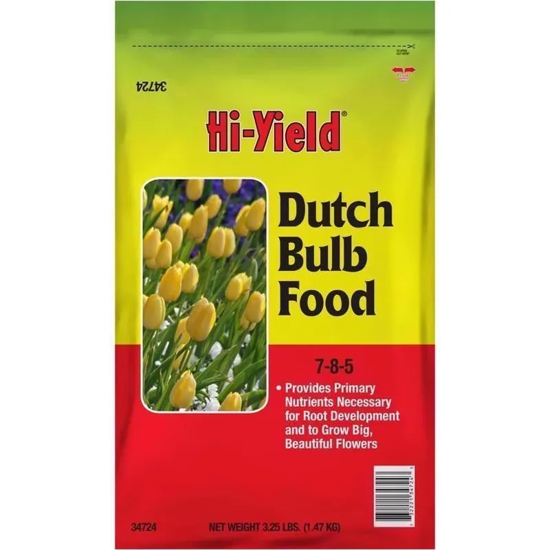 Hi‑Yield Dutch Bulb Food 7‑8‑5 Granular Fertilizer – 3.25 lb Bag For Vibrant Flower Growth