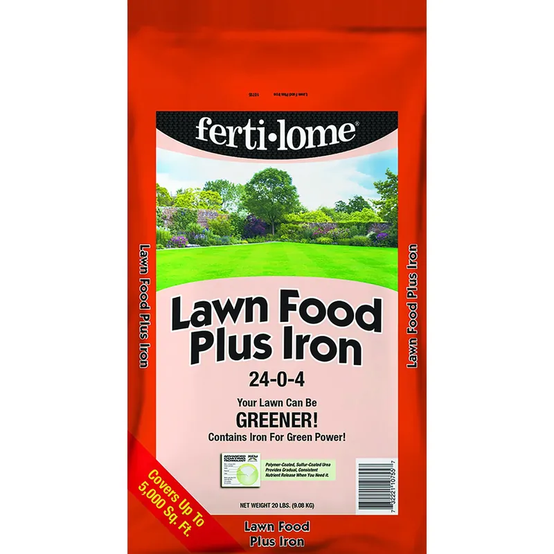 20 Lb. 24-0-4 Lawn Fertilizer Plus Iron For 5000 Sq. Ft.