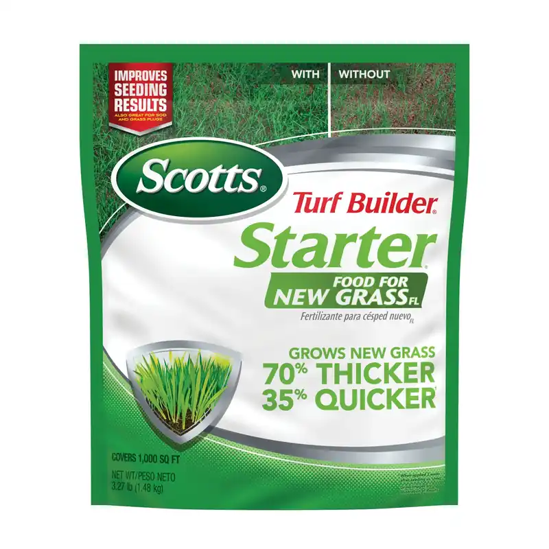 Scotts Turf Builder Lawn Starter Fertilizer 22-24-4 For All Grasses 1000 Sq Ft