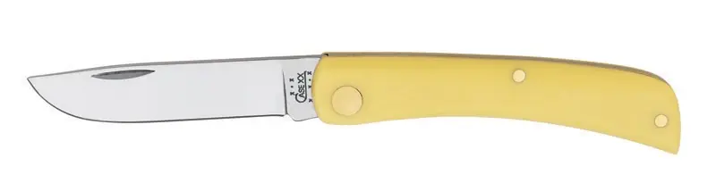 Sod Buster Jr. Pocket Knife, Yellow/Chrome Vanadium Skinner Blade, 3-5/8-In. Length Closed