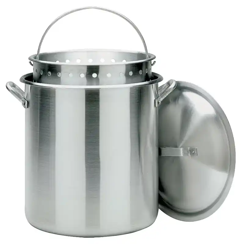 Bayou Classic Aluminum Grill Stockpot With Basket 120 Qt 1 Pk
