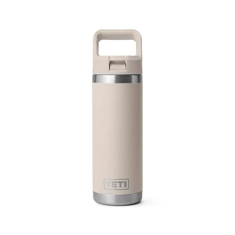YETI Rambler 18 oz Stainless Steel Bottle With Straw Cap – Cape Taupe (BPA‑Free)