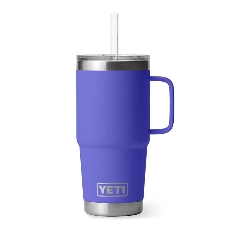 YETI Rambler 25‑oz Ultramarine Violet Stainless Steel Straw Mug – BPA‑Free