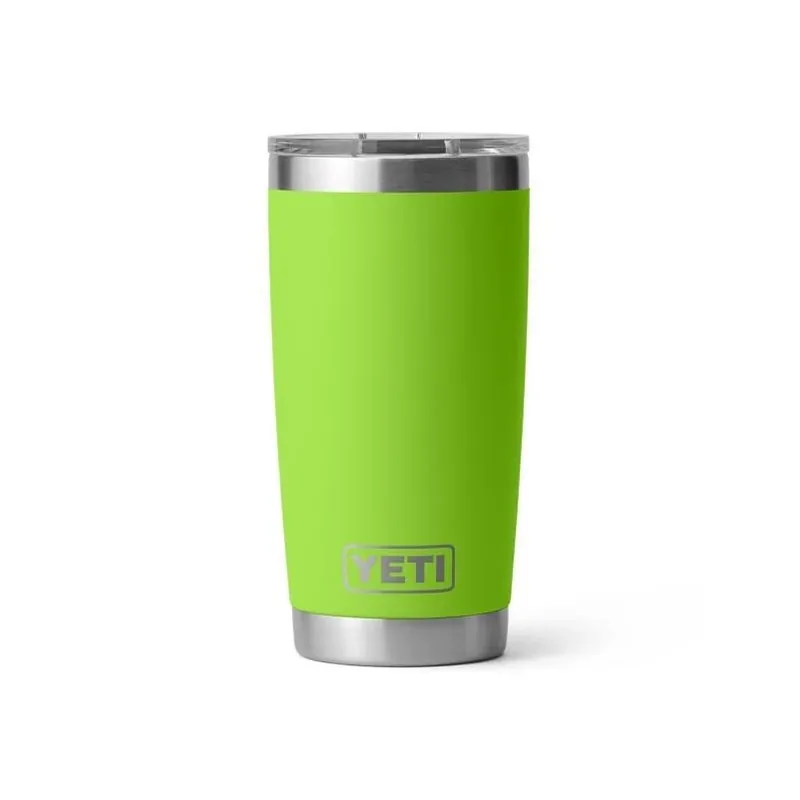 YETI Venom Green 20‑oz Rambler Tumbler With Magnetic Slider Lid – BPA‑Free Stainless Steel