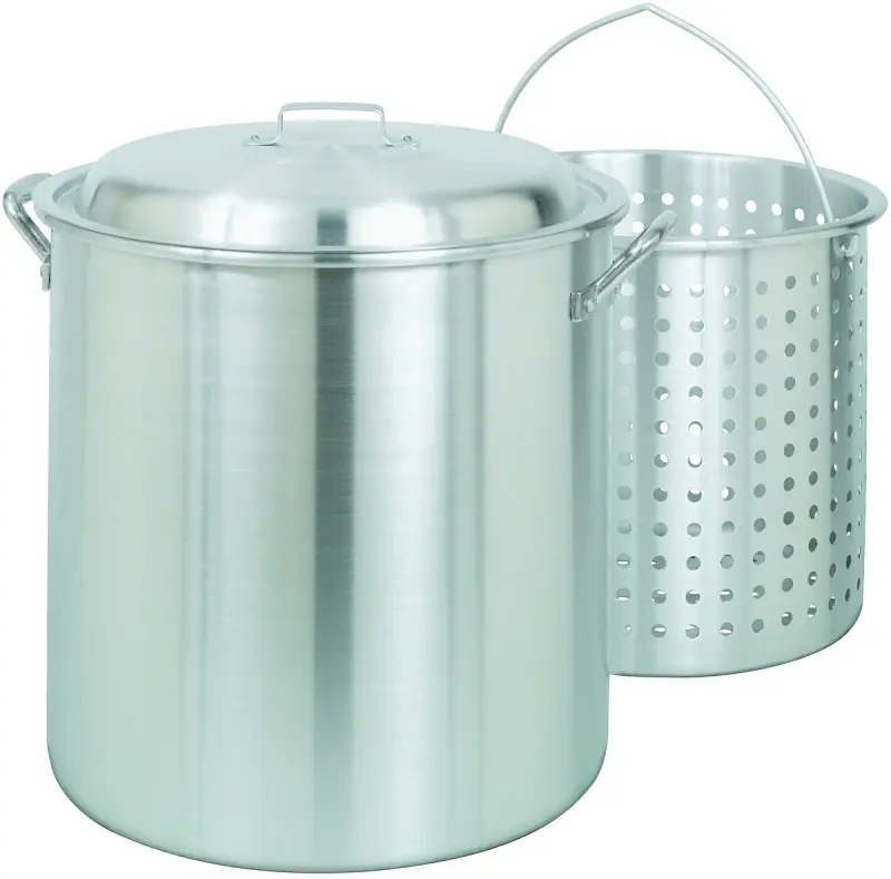 Bayou Classic Aluminum Grill Stockpot With Basket 100 Qt 1 Pk