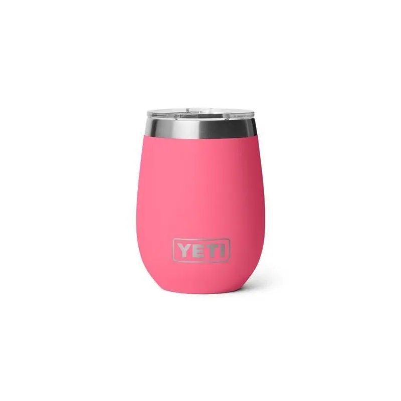 YETI Rambler 10‑oz Tropical Pink Ceramic‑Lined Wine Tumbler With MagSlider Lid