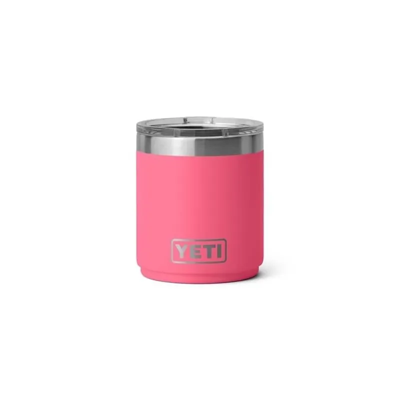 YETI Rambler 10‑oz Tropical Pink Ceramic‑Lined Lowball Tumbler With MagSlider Lid
