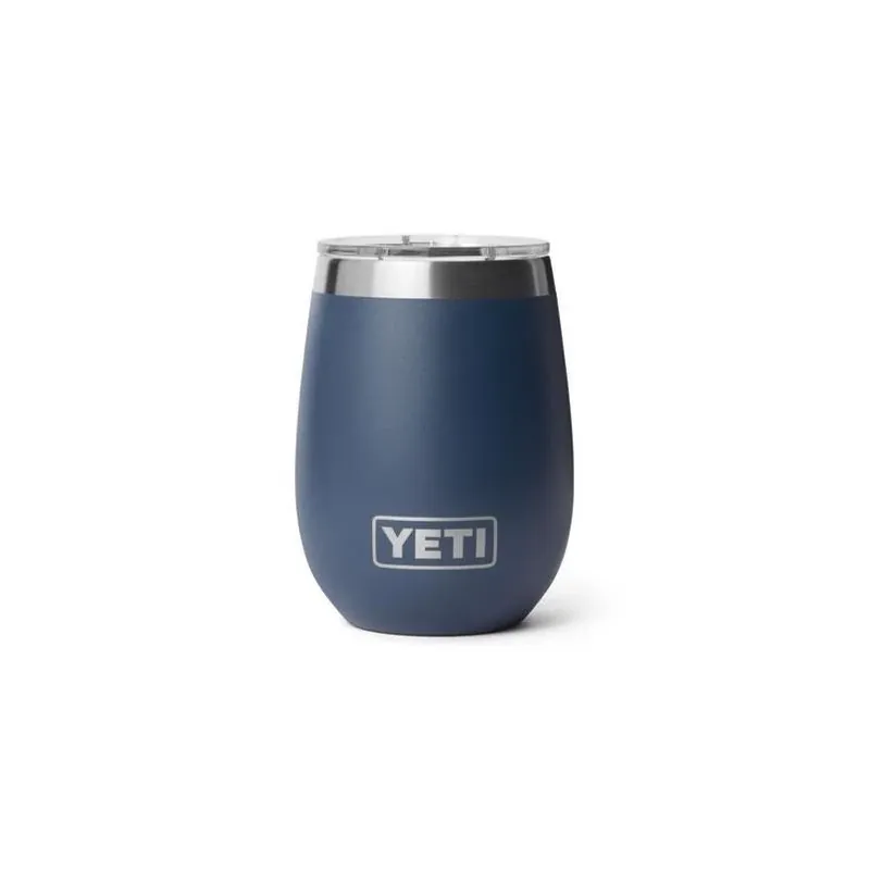 YETI Rambler 10 oz Navy Insulated Wine Tumbler With Ceramic Lining & Magnetic Slider Lid – BPA‑Free