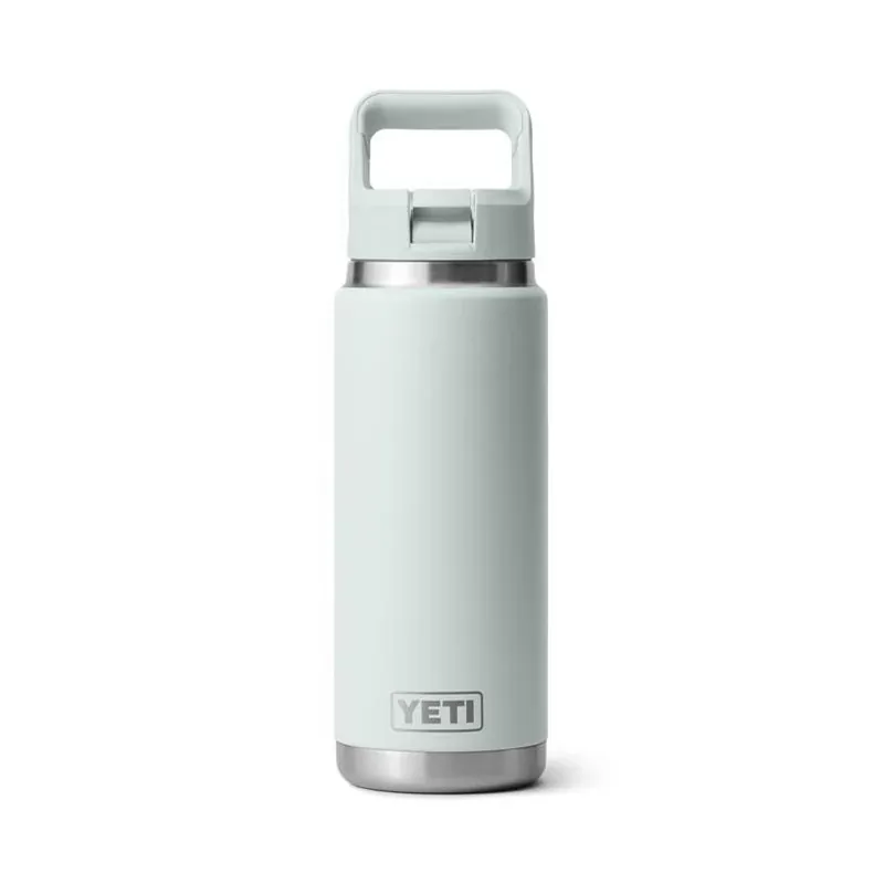 YETI Rambler 26‑oz Stainless Steel Bottle With Straw Lid – Ridgeline Gray, BPA‑Free