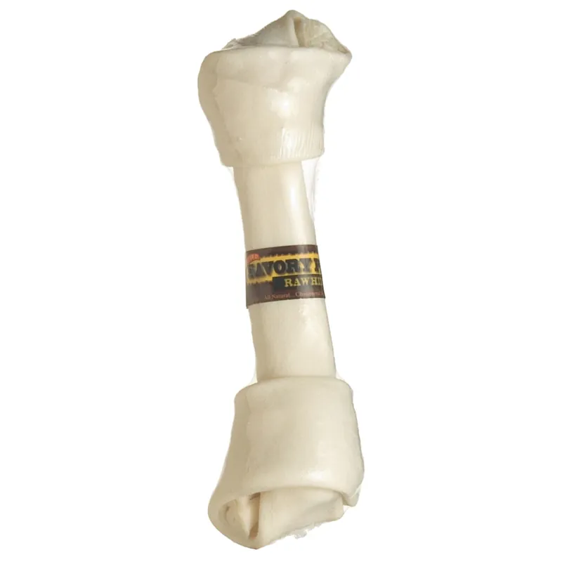 Savory Prime Natural Medium Adult Knotted Bone Beef Rawhide 9-10 In. L 1 Pk