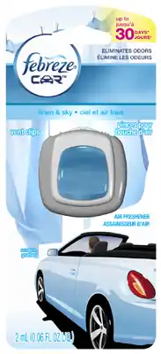 Car Vent Clip Air Freshener, Linen & Sky Scent, 0.06 Fl Oz
