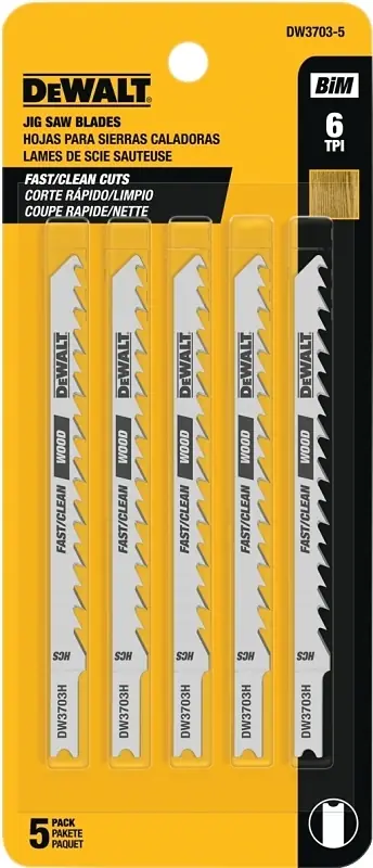 Cobalt 4 Inch 6 Tpi U-shank Wood Cutting Jig Saw Blade