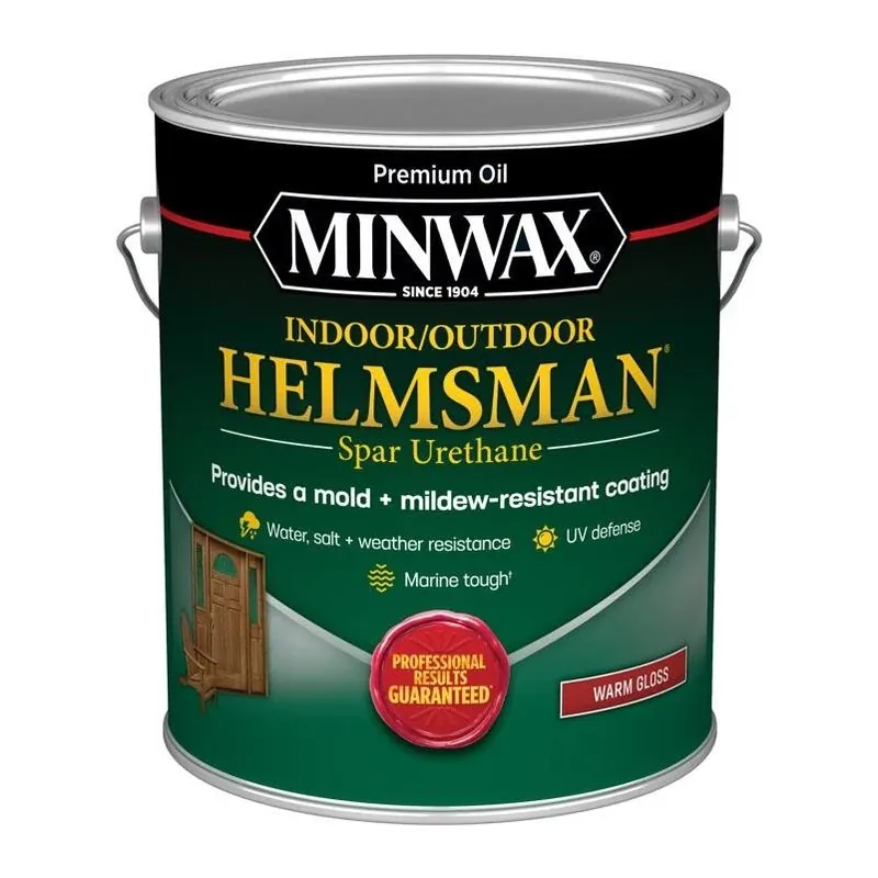 Minwax Helmsman Warm‑Gloss Clear Spar Urethane – 1 gal Protective Wood Finish
