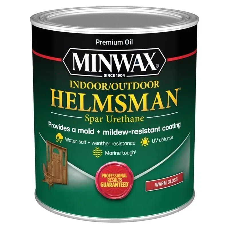 Minwax Helmsman Warm Gloss Clear Spar Urethane – 1 Quart Solvent‑Based Finish