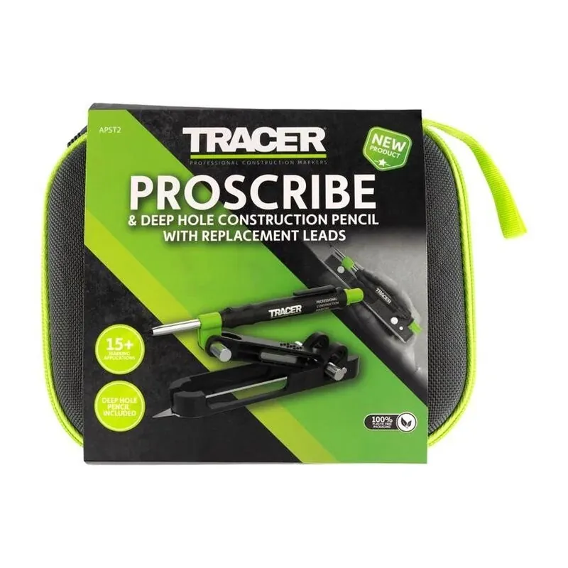 Tracer ProScribe 6.5" Drafting Compass & Scriber Kit With Deep‑Hole Pencil And Lead Refills