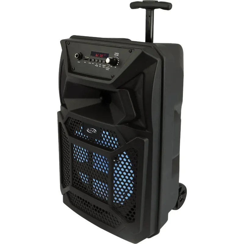 Portable Wireless Bluetooth Tailgate Party Speaker With Remote And Microphone