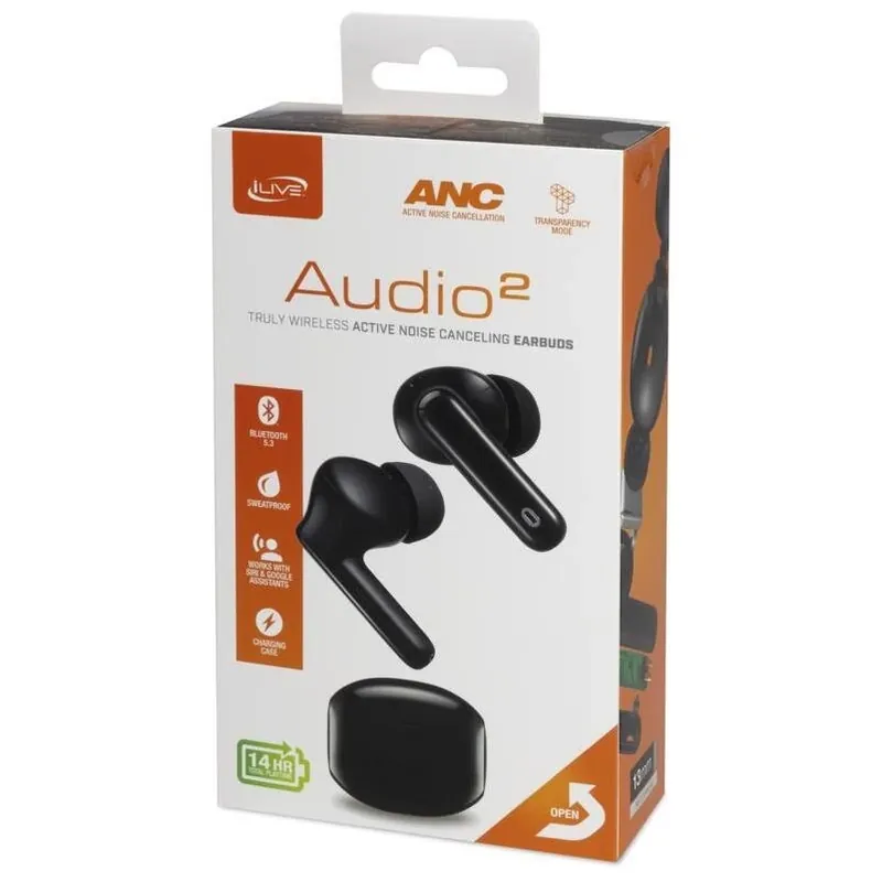 ILive Wireless Bluetooth Earbuds With Charging Case – Black