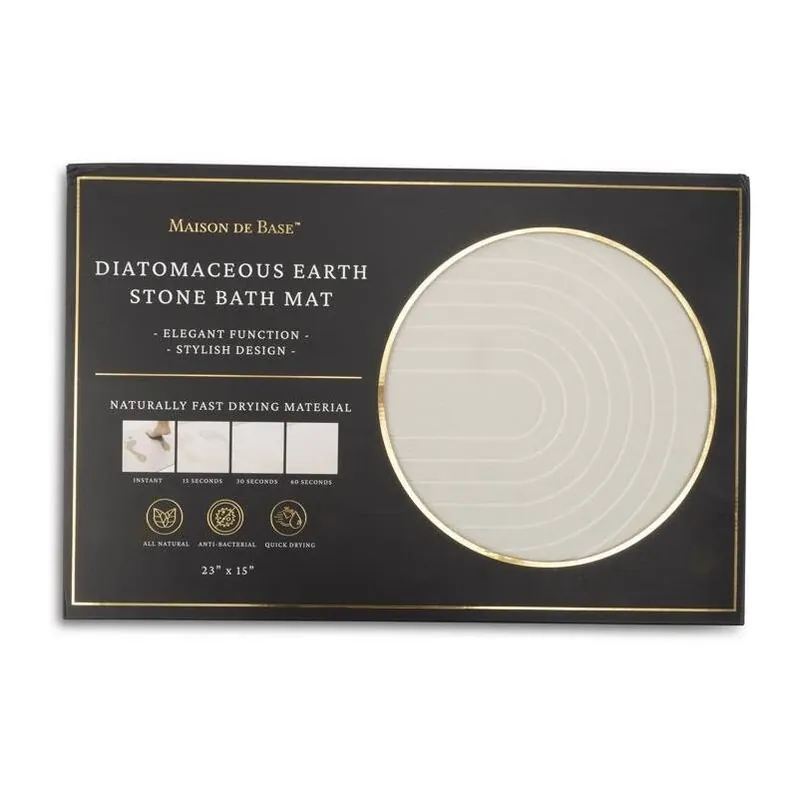 Core Home 24" X 16" White Rubber Bath & Shower Cushion Mat