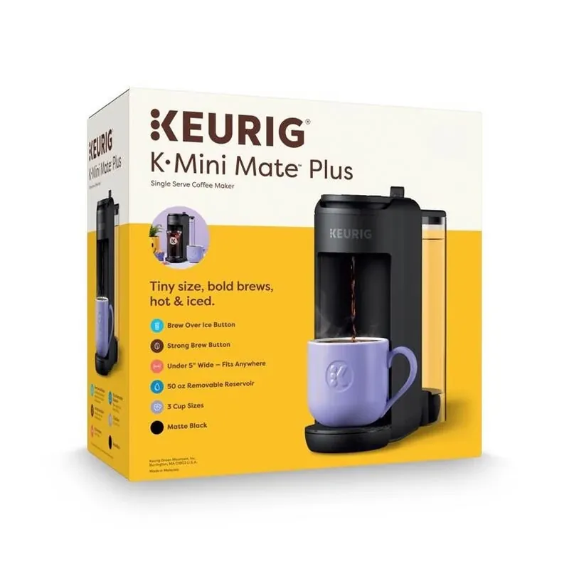 Keurig Mini Mate Plus Compact 50‑oz Black Single‑Serve Brewer
