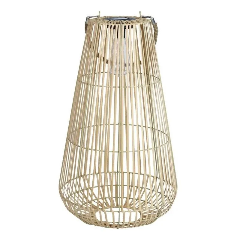 Exhart 21.5‑Inch Tan Plastic Lantern – Portable Outdoor Lighting