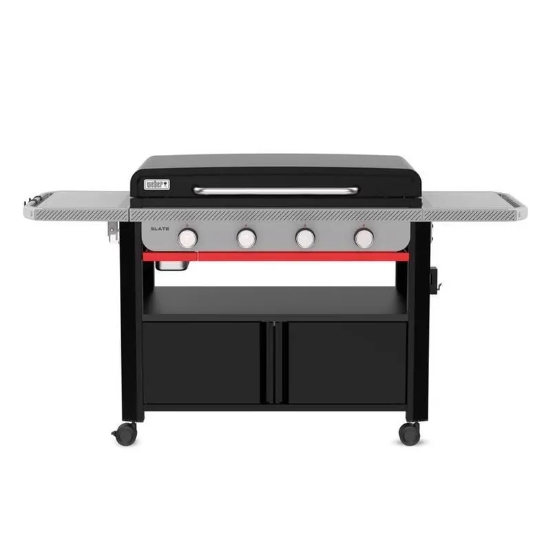 Weber Slate 36‑Inch 4‑Burner Propane Outdoor Griddle With Cabinet – Black