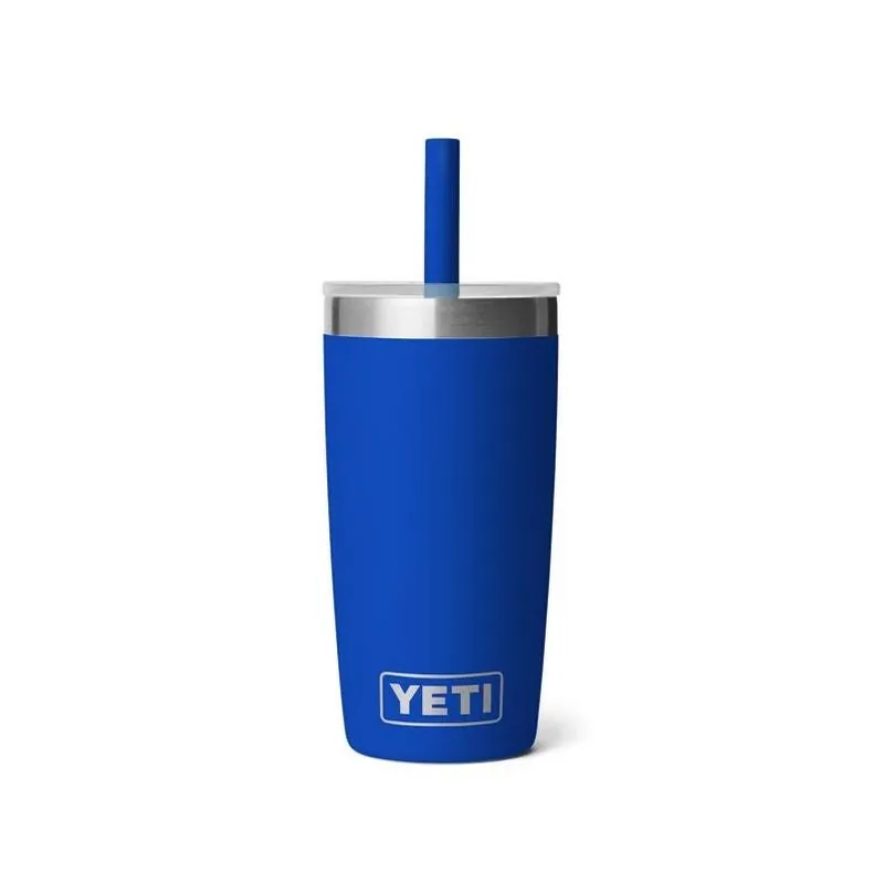 YETI Rambler Jr. 10‑oz Royal Blue Kids Cup With Silicone Straw – BPA‑Free Stainless Steel