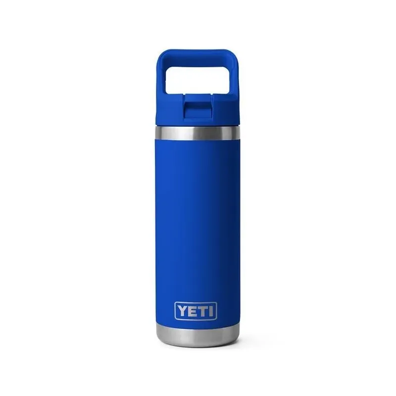 YETI Rambler 18‑oz Royal Blue Stainless Steel Bottle With Straw Lid – BPA‑Free & Dishwasher Safe