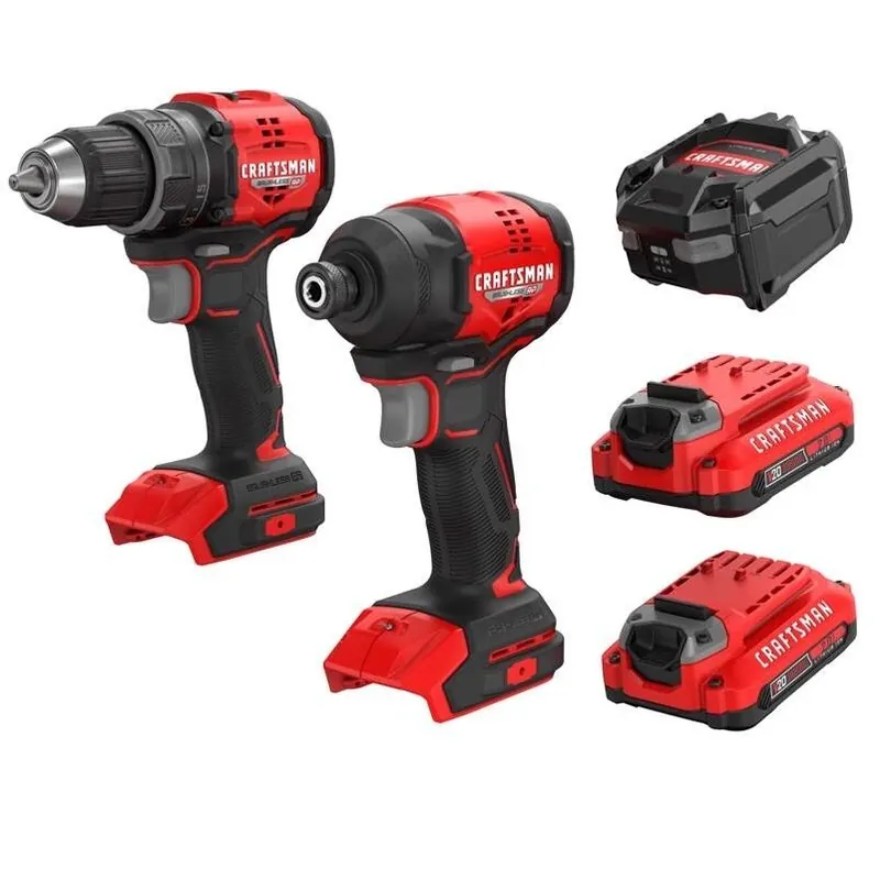 Craftsman V20 Brushless 2‑Tool Cordless Drill & Impact Driver Kit