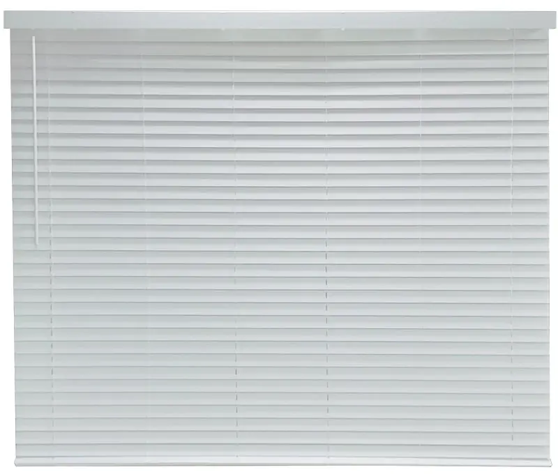 Fwmb-34 Cordless Faux Wood Mini Blind, 60 In L X 72 In W, White