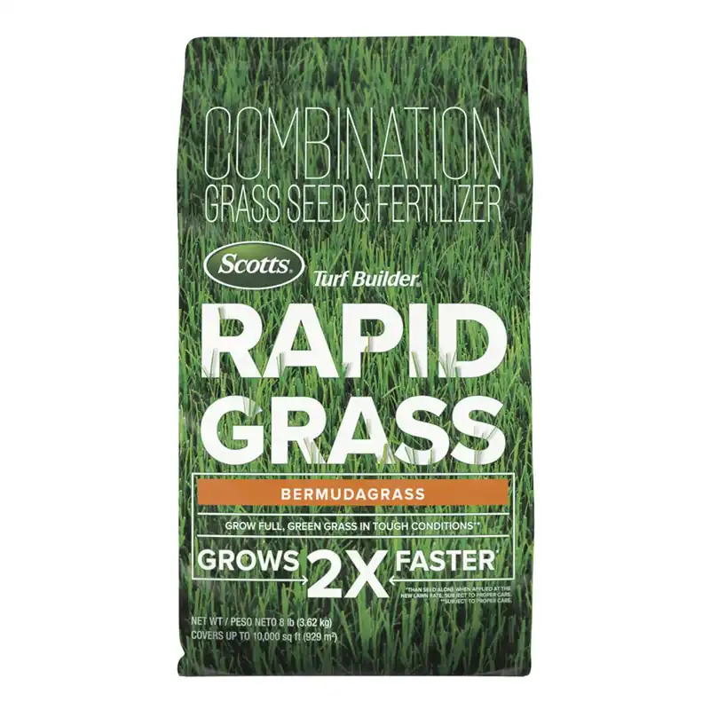 Turf Builder Rapid Grass Seed Bermudagrass, 8 Lbs., Covers 10,000 Sq. Ft.