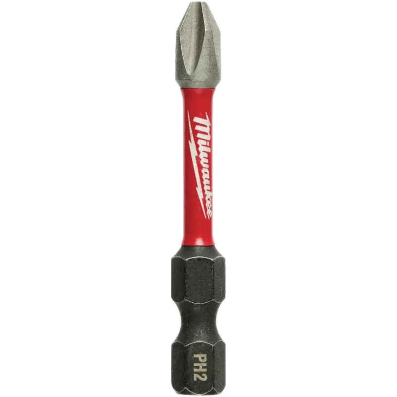 Milwaukee Shockwave 2‑Inch 2 Phillips Impact Driver Bit – Alloy Steel (48‑32‑4962)