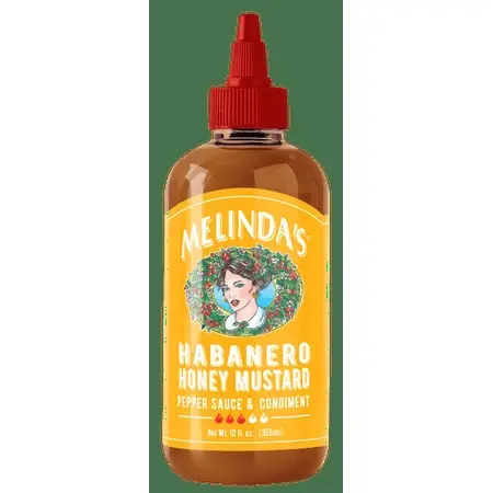 Habanero Honey Mustard Pepper Sauce, 12 Ounce Bottle