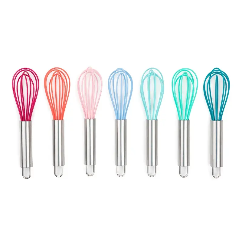 Core Kitchen Assorted Silicone And Stainless Steel Mini Whisk