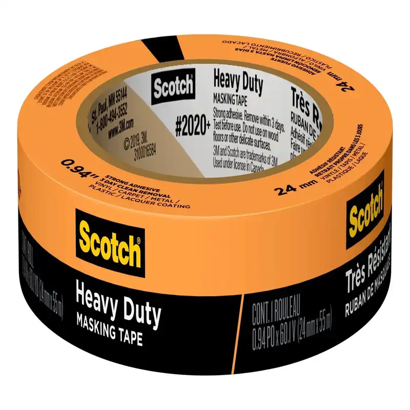 Scotch 0.94 In. W X 60.1 Yd L Orange Strong Strength Masking Tape 1 Pk