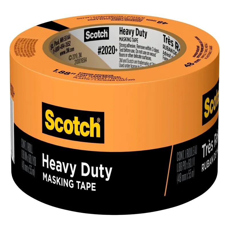 Scotch 1.88 In. W X 60 Yd L Orange Strong Strength Masking Tape 1 Pk