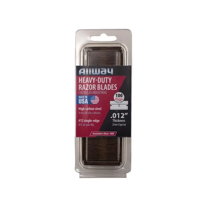 Allway Carbon Steel Single-Edge Razor Scraper