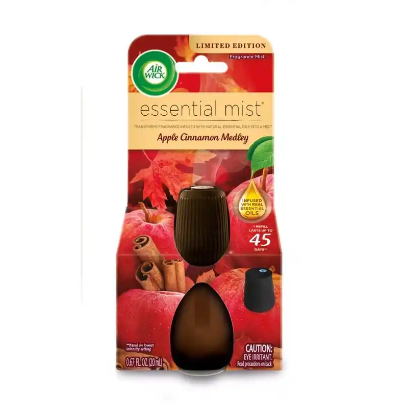 Air Wick Apple & Cinnamon Scent Air Freshener Refill 0.67 Oz Liquid
