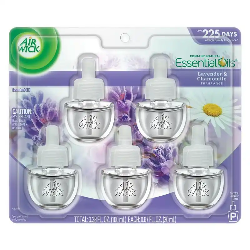 Air Wick Lavender And Chamomile Scent Air Freshener Oil Refill 3.38 Oz Liquid 5 Pk