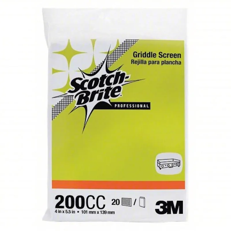 3M Scotch Brite Heavy Duty Scrubbing Screen For Grill 5.5 In. L 20 Pk