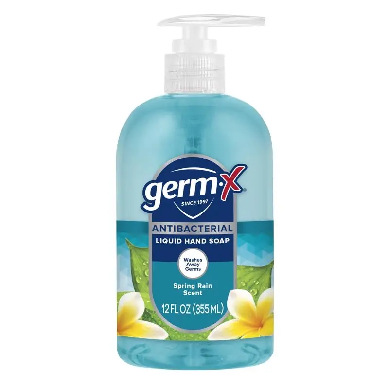 Germ-x Spring Water Scent Antibacterial Antimicrobial Lotion Soap 12 Fl. Oz. Bottle