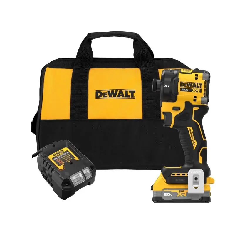 Dewalt 20v Max Xr 1/4 In. Cordless Brushless Hydraulic Impact Driver Kit With Battery And Charger
