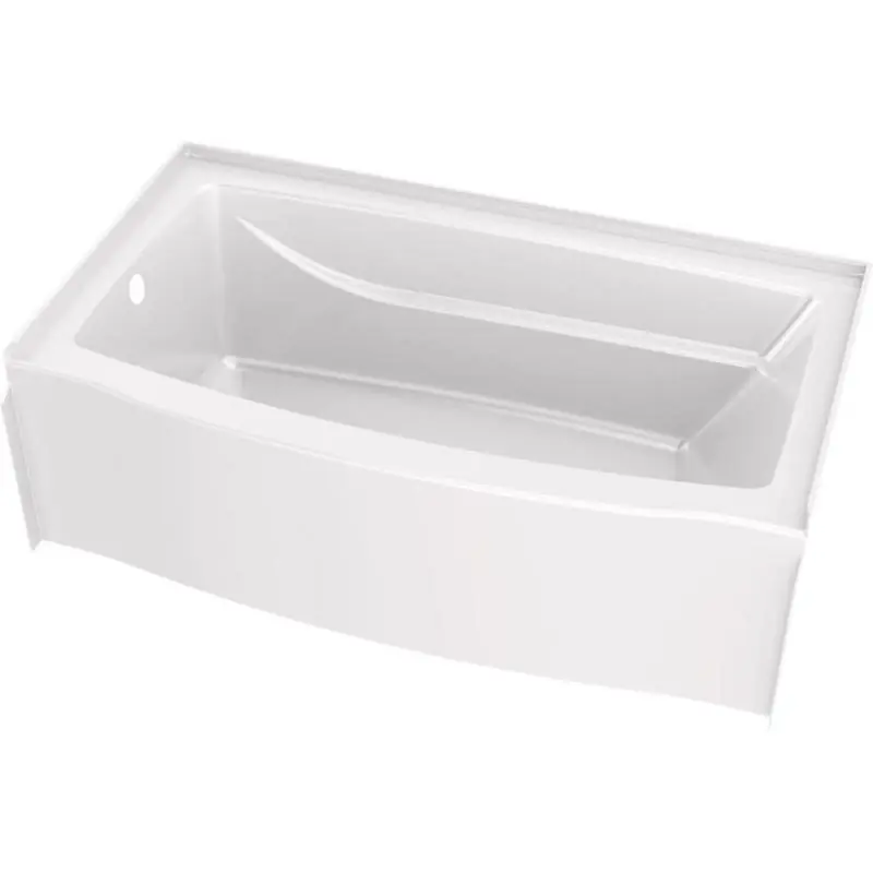 Delta Classic 500 18 In. H X 60 In. W X 32 In. L White One Piece Bathtub