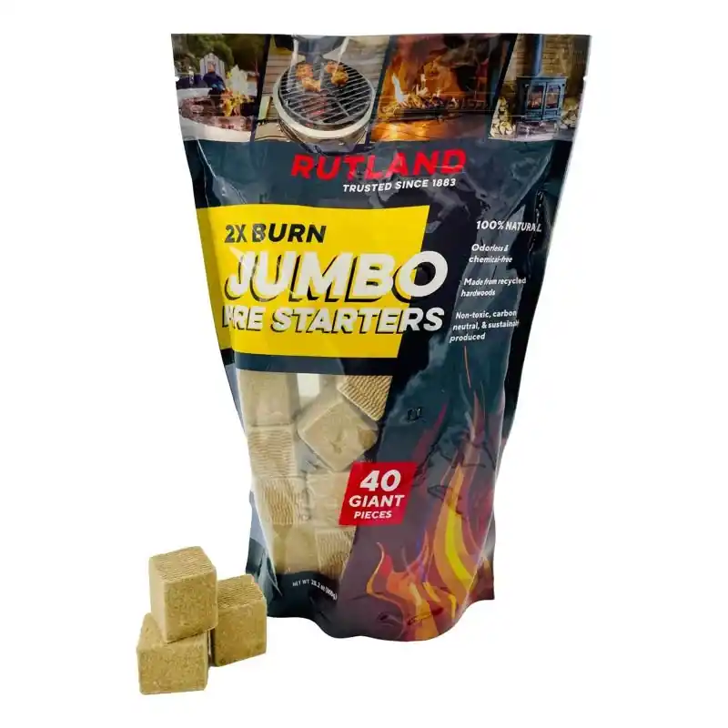 Rutland Safe Lite Wood Fire Starter 20 Min 40 Pc