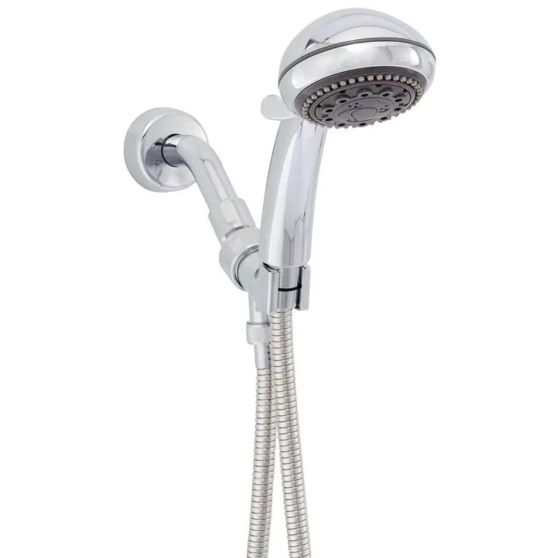 Whedon Champagne Massage Polished Chrome 5-setting Handheld Showerhead 2 Gpm