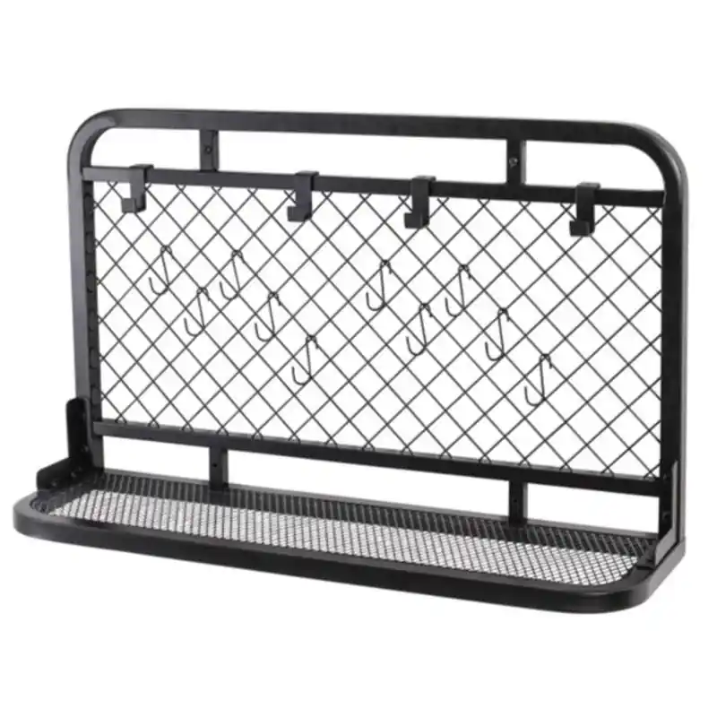 Honey-can-do Garage Steel Shelf Rack 20 H X 9 W X 32 D Matte Black