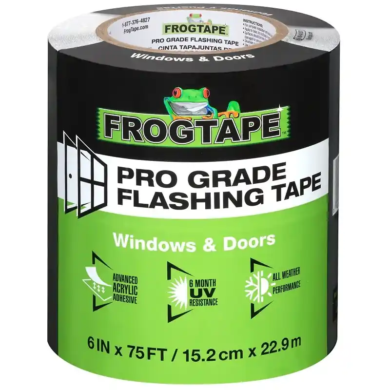 Frogtape Pro Grade 6 In W X 75 Ft L Black Flashing Tape