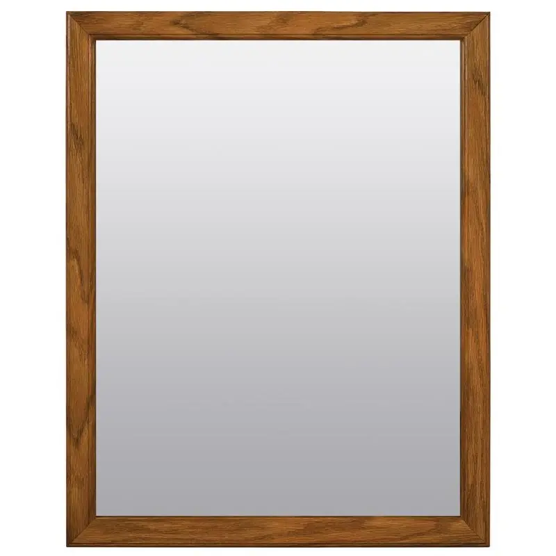 Zenna Home 25 In. H X 20 In. W Matte Brown Bathroom Mirror
